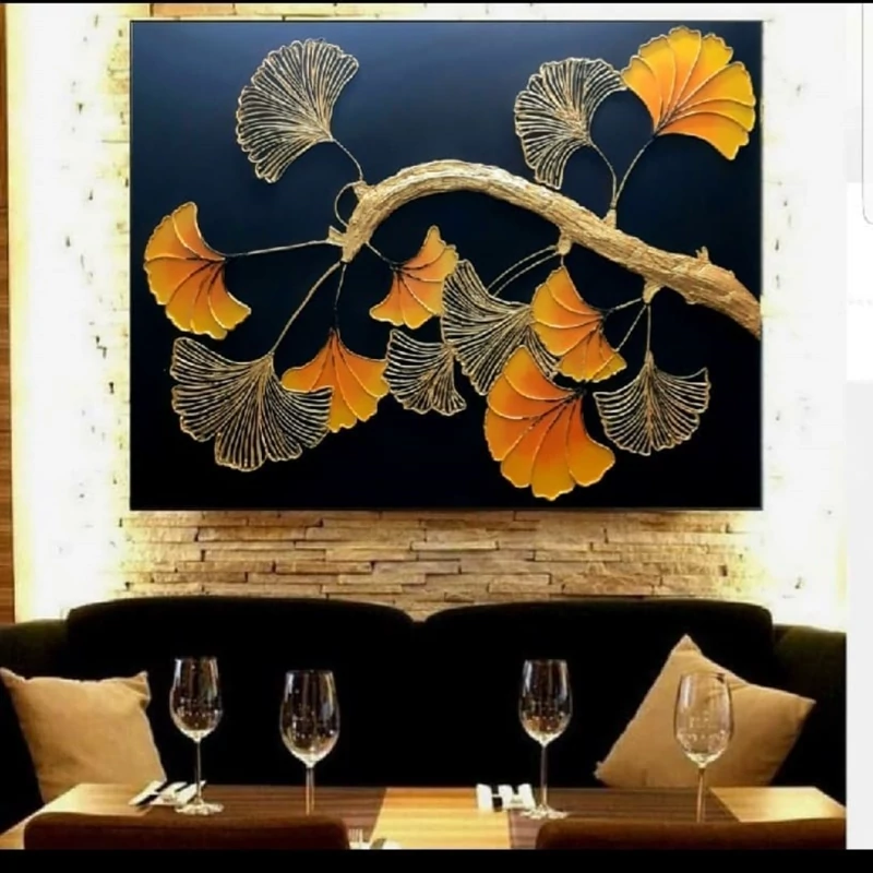 تابلو برجسته درخت شکوفه مدرن جذاب دکوراتیو خاص زیبا بوم نقاشی